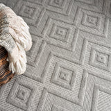 nourison versatile nrv01 silver grey rug