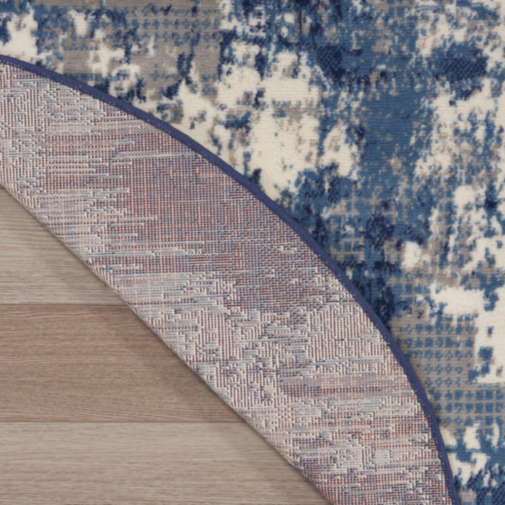 nourison grafix grf38 navy blue rug