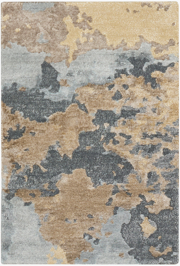 nourison silk shadows sha23 beige blue rug