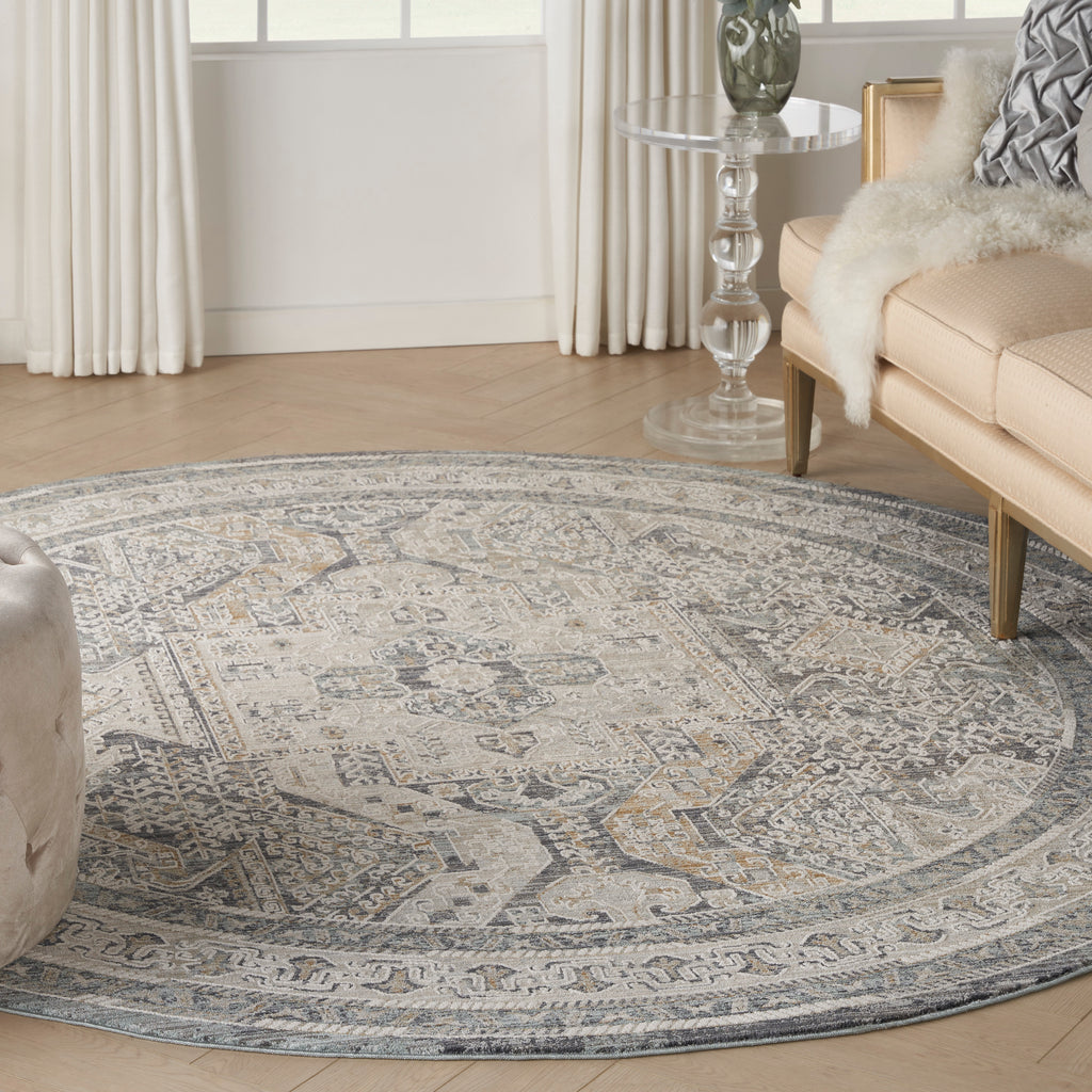 nourison lynx lnx01 ivory charcoal rug