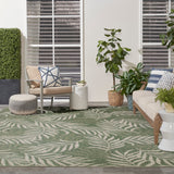 nourison garden oasis goa01 green ivory rug
