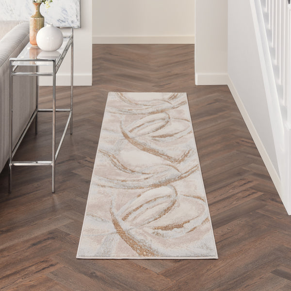 nourison brushstrokes bsk01 beige grey rug