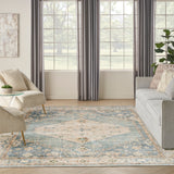 nourison astra machine washable asw11 silver blue rug