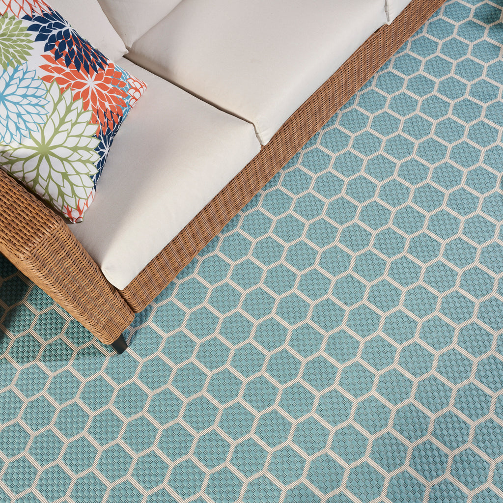 nourison twist reversible tws01 aqua rug