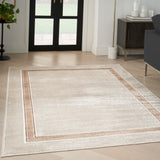 nourison glitz glz08 ivory cream rug