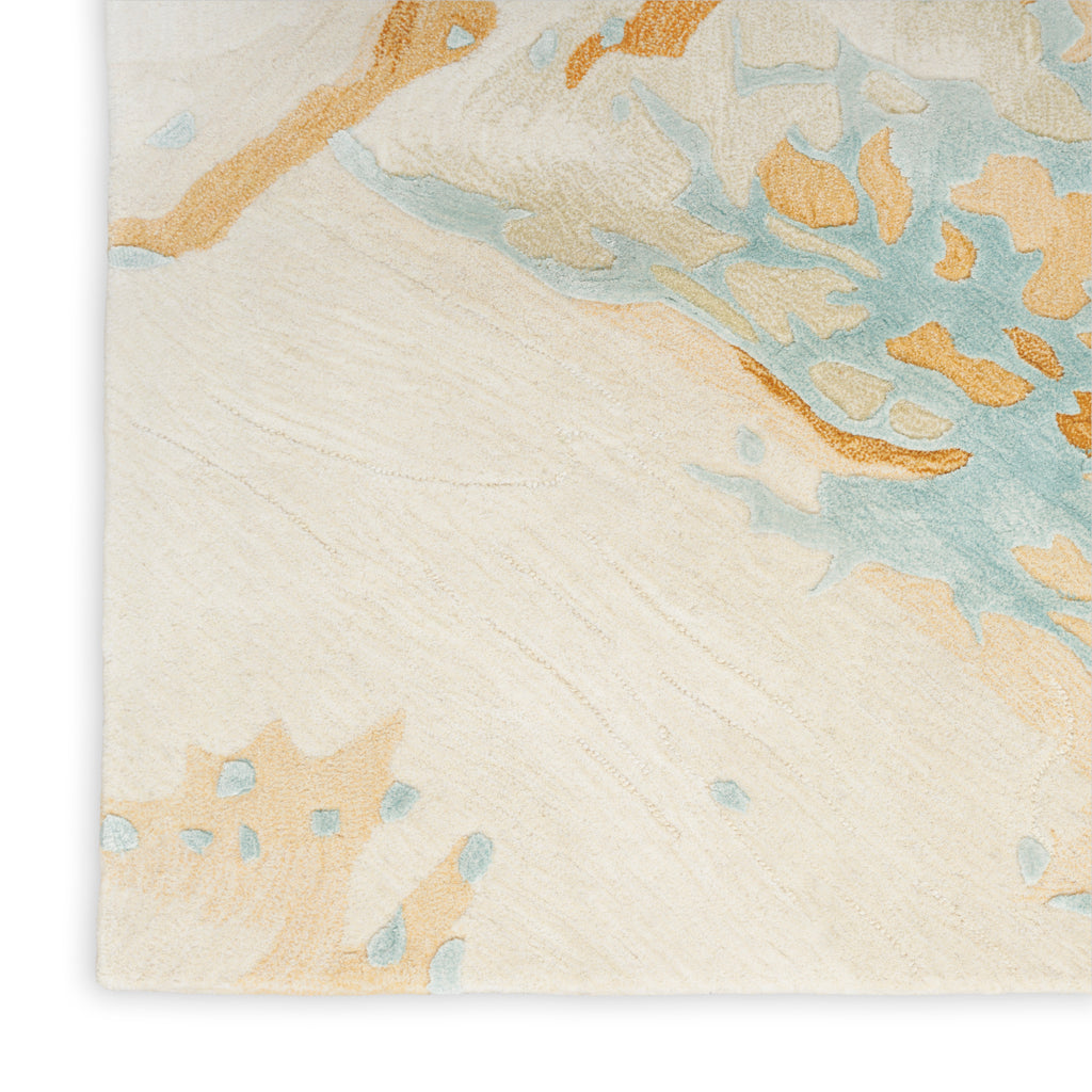 nourison prismatic prs36 sand blue rug