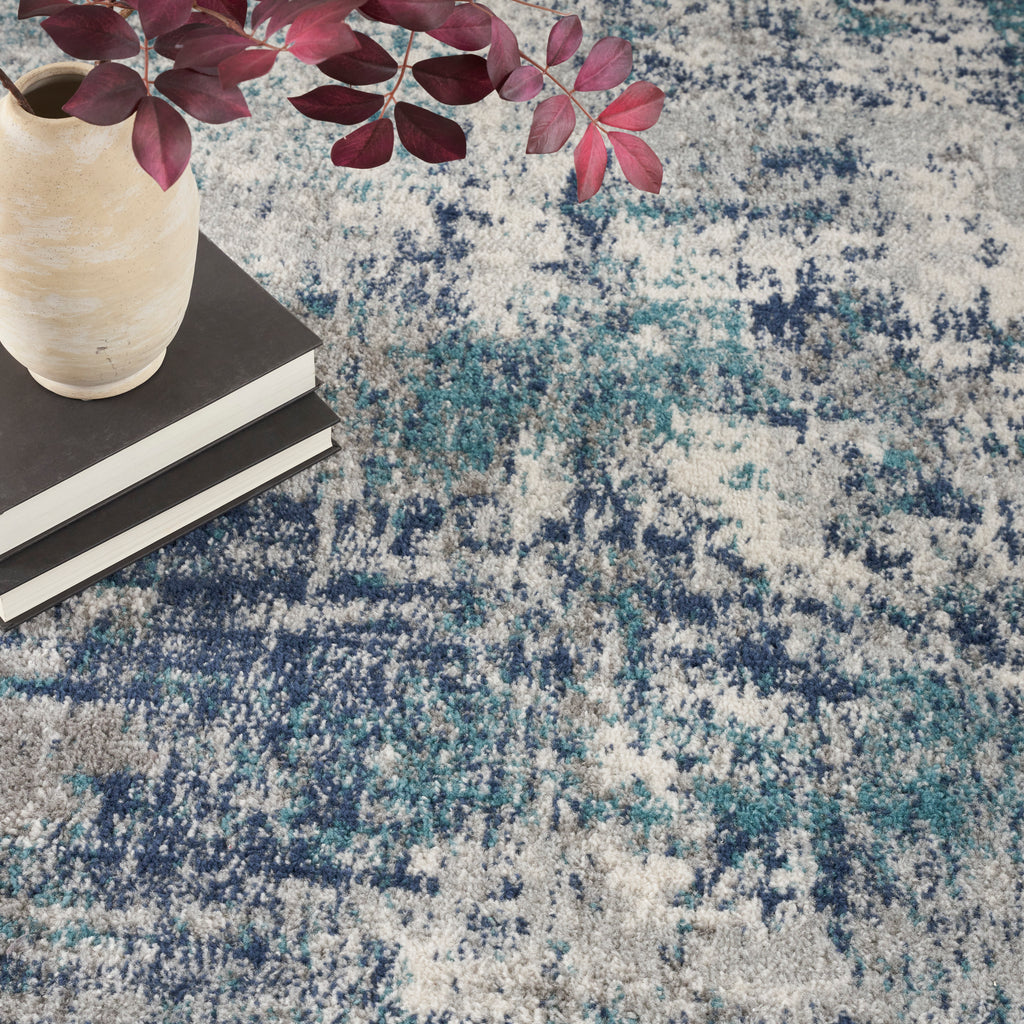 nourison passion psn36 ivory teal rug