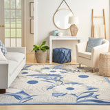 nourison aloha alh33 blue grey rug