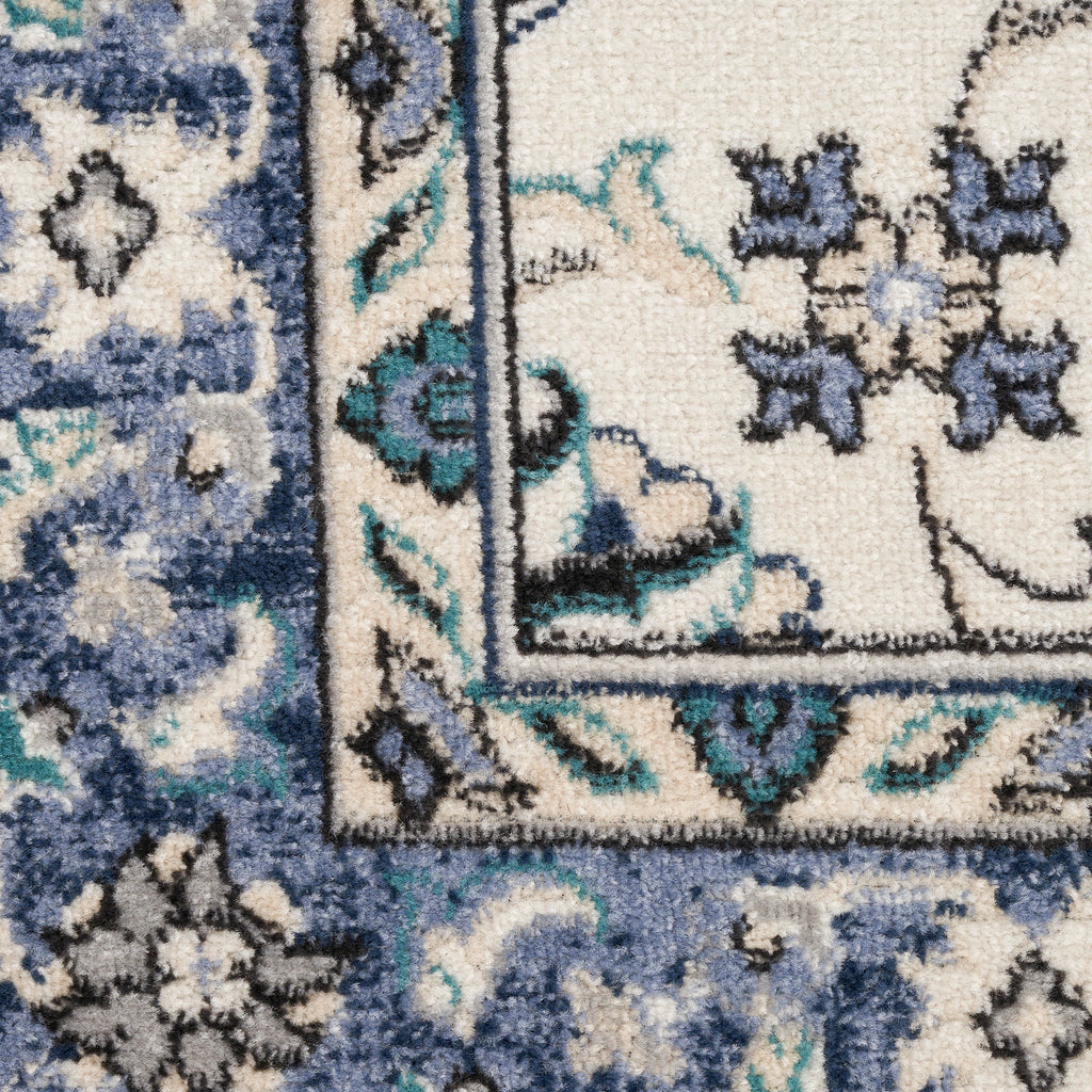 nourison nourison essentials nre05 ivory blue rug