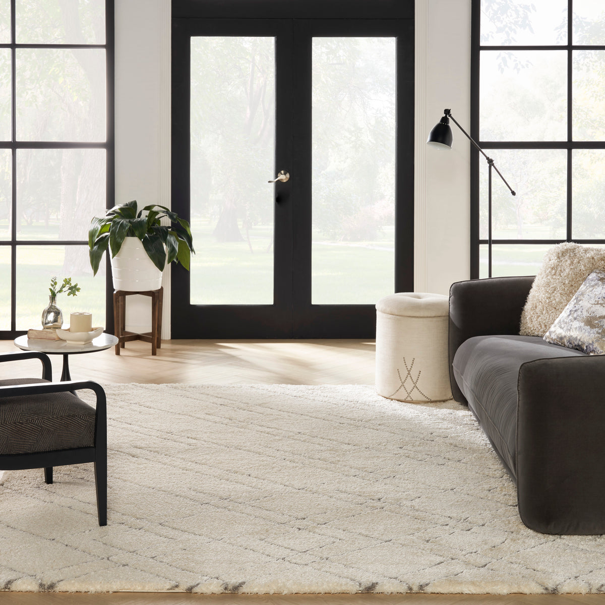 nourison dreamy shag drs07 ivory rug