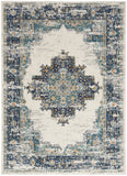 nourison passion psn03 ivory grey blue rug