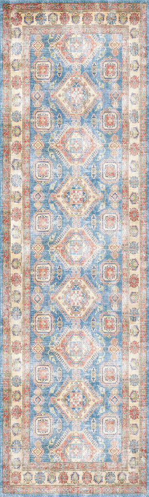 nourison fulton ful08 blue ivory rug