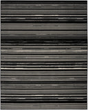 nourison grafix grf41 black white rug