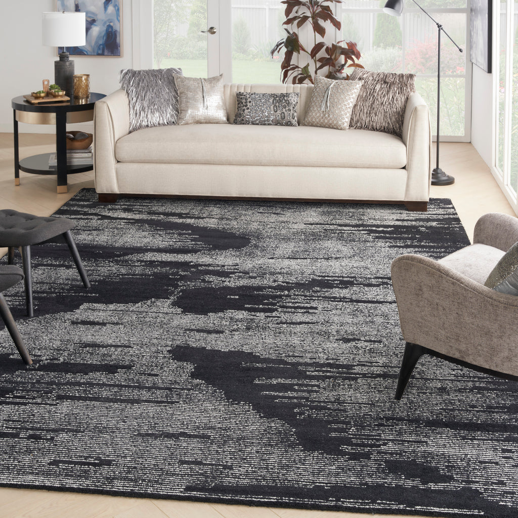 nourison ma30 star smr02 black ivory rug