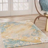 nourison prismatic prs36 sand blue rug