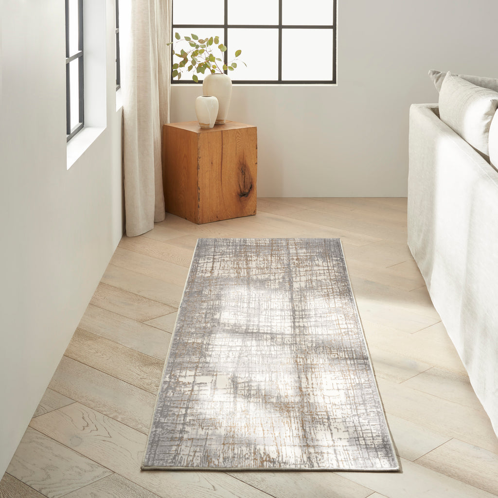 nourison ck950 rush ck950 ivory grey rug