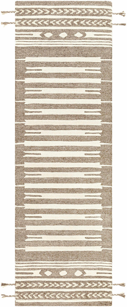 Hauteloom Vamo VAM Dark Brown Hand Tufted Wool Rug