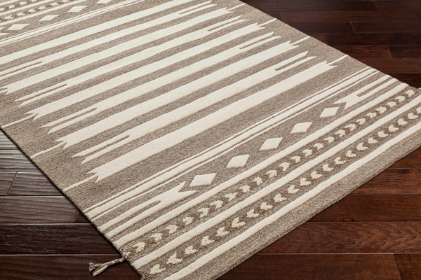 Hauteloom Vamo VAM Dark Brown Hand Tufted Wool Rug