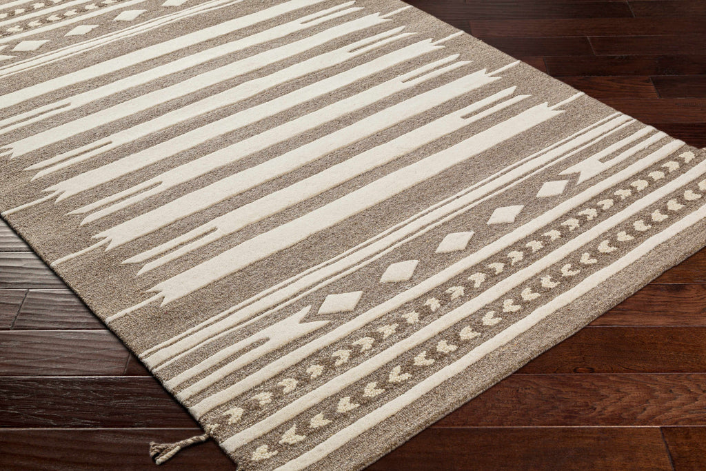 Hauteloom Vamo VAM Dark Brown Hand Tufted Wool Rug
