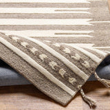 Hauteloom Vamo VAM Dark Brown Hand Tufted Wool Rug
