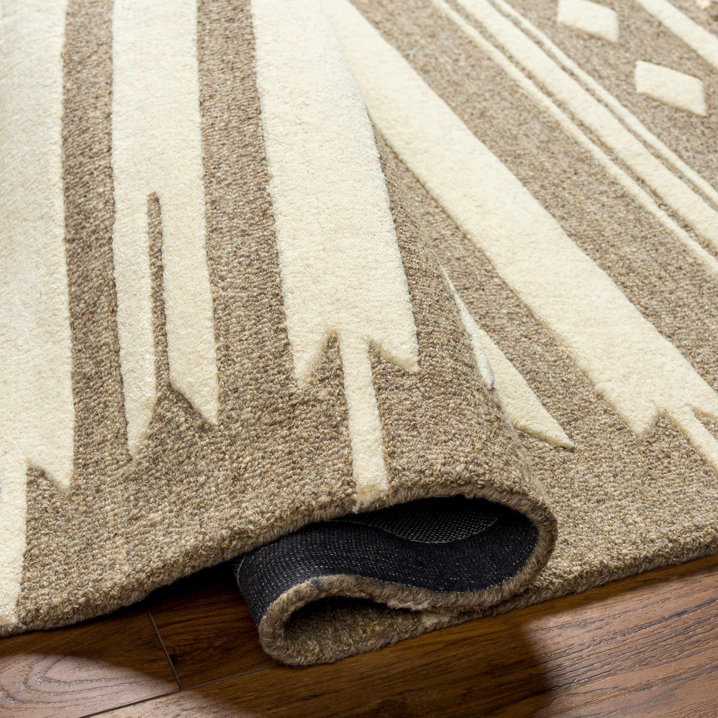 Hauteloom Vamo VAM Dark Brown Hand Tufted Wool Rug