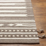 Hauteloom Vamo VAM Dark Brown Hand Tufted Wool Rug
