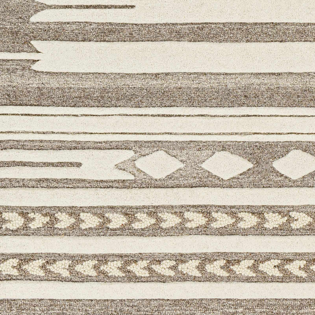 Hauteloom Vamo VAM Dark Brown Hand Tufted Wool Rug