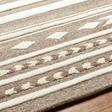 Hauteloom Vamo VAM Dark Brown Hand Tufted Wool Rug