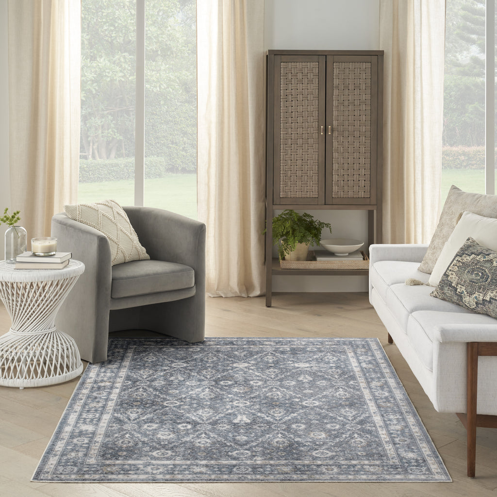 nourison astra machine washable asw16 dark blue rug