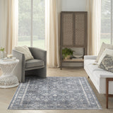 nourison astra machine washable asw16 dark blue rug