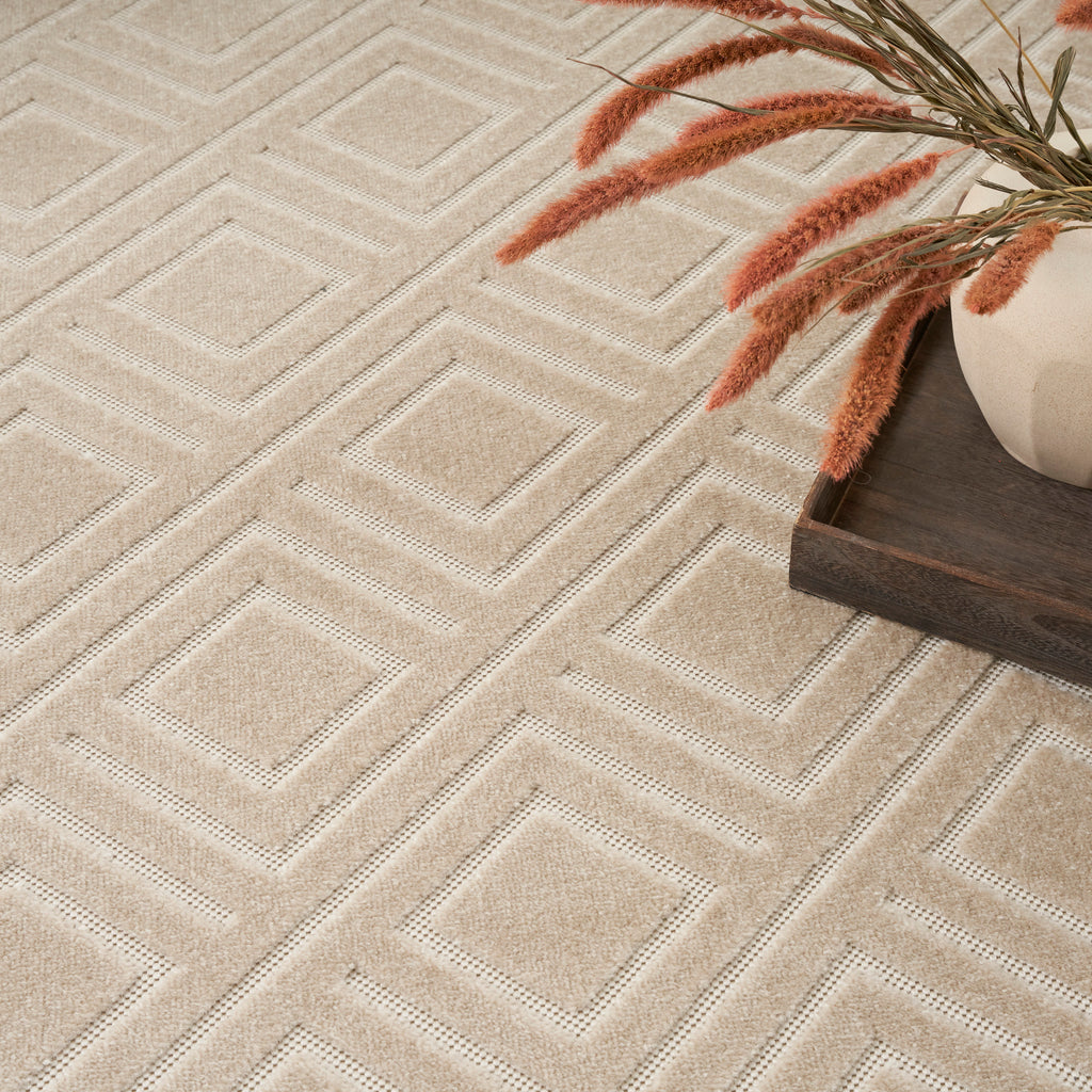 nourison care free caf03 beige rug