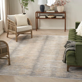 nourison abstract hues abh03 grey gold rug
