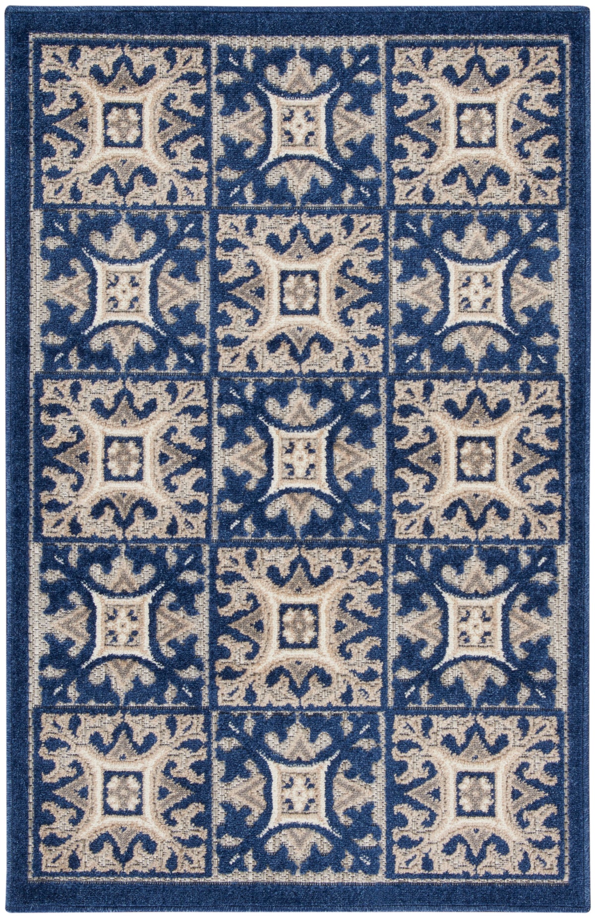 nourison aloha alh34 blue rug