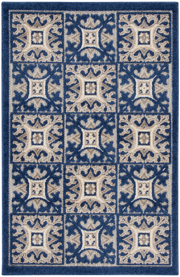 nourison aloha alh34 blue rug