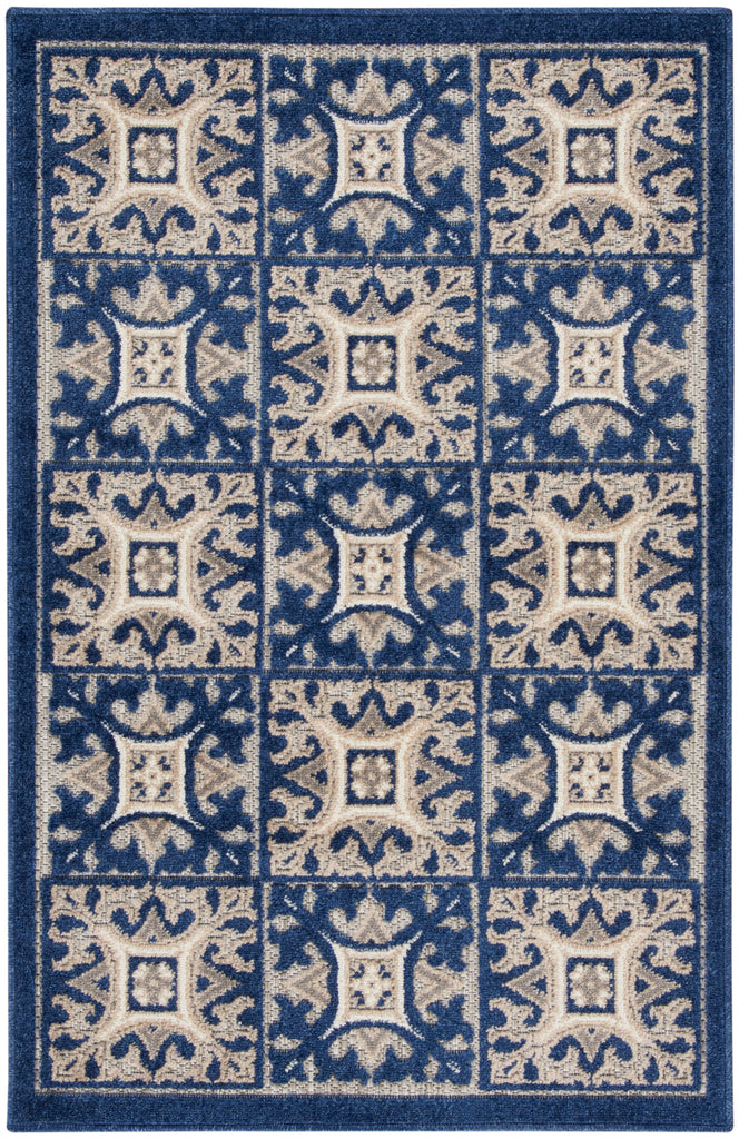 nourison aloha alh34 blue rug