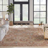 nourison sahar shr01 rust rug