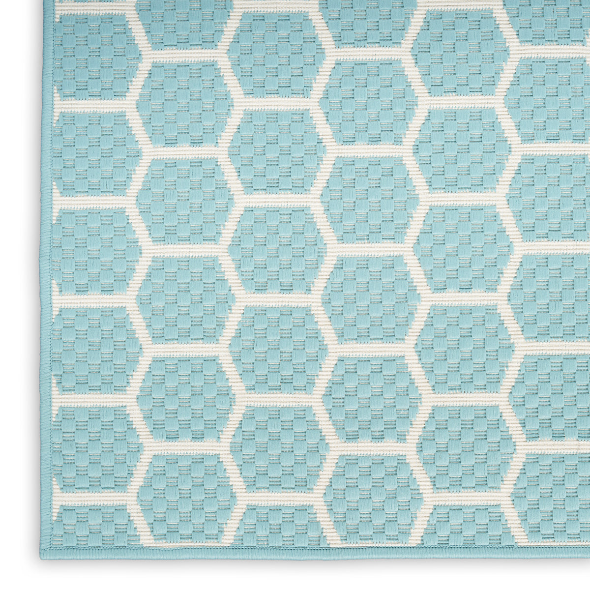 nourison twist reversible tws01 aqua rug