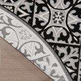 nourison aloha alh34 black white rug