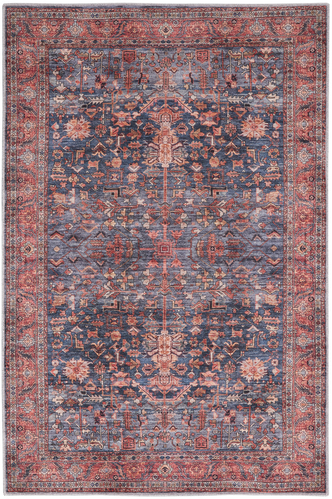 nourison grand washables grw02 navy brick rug