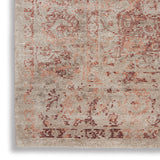 nourison lucent lcn07 silver red rug