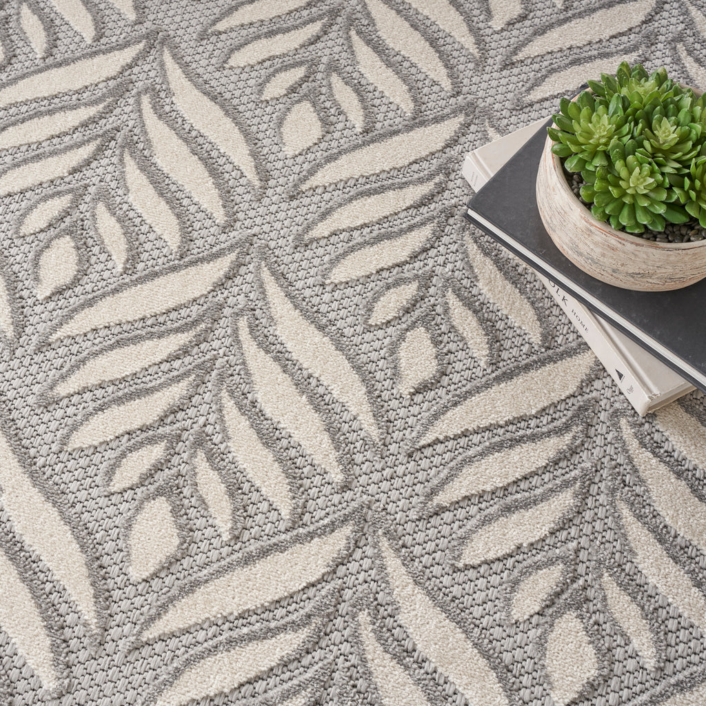 nourison aloha alh35 grey rug