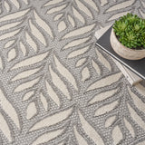 nourison aloha alh35 grey rug
