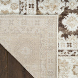 nourison dekor dek02 ivory brown rug