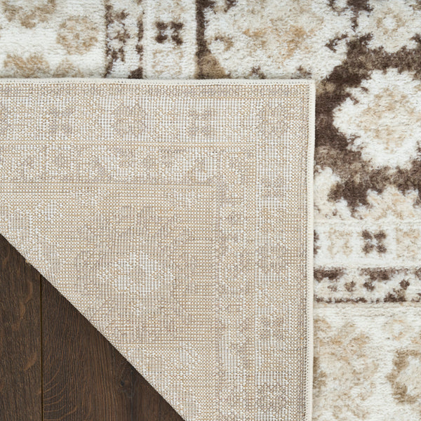 nourison dekor dek02 ivory brown rug