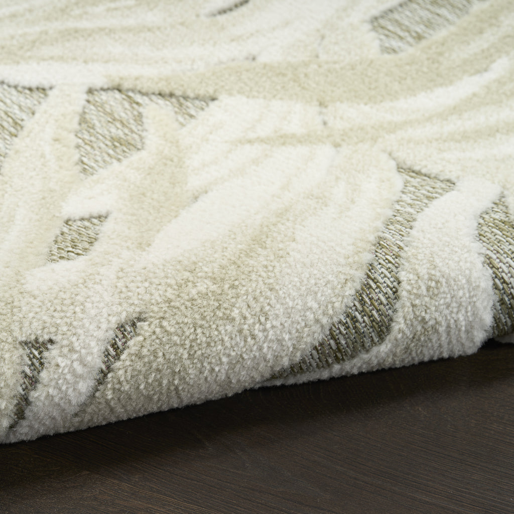 nourison aloha alh43 ivory sage rug