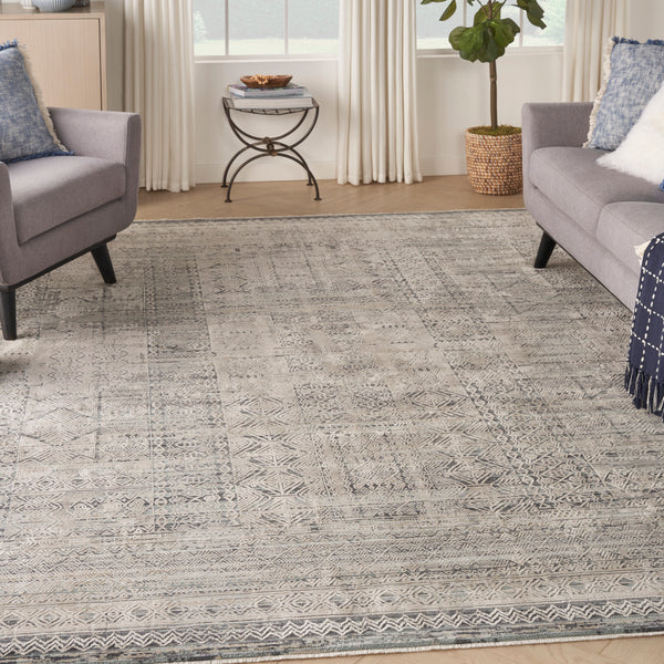 nourison lynx lnx06 ivory blue rug