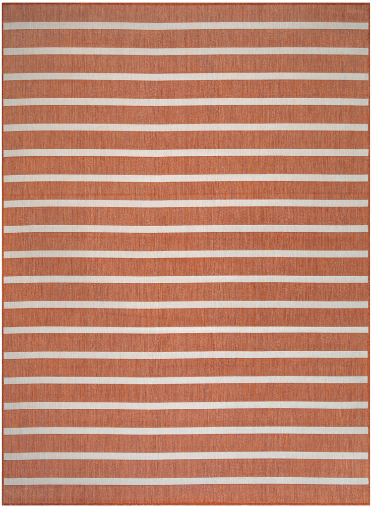 nourison positano pos03 terracotta ivory rug