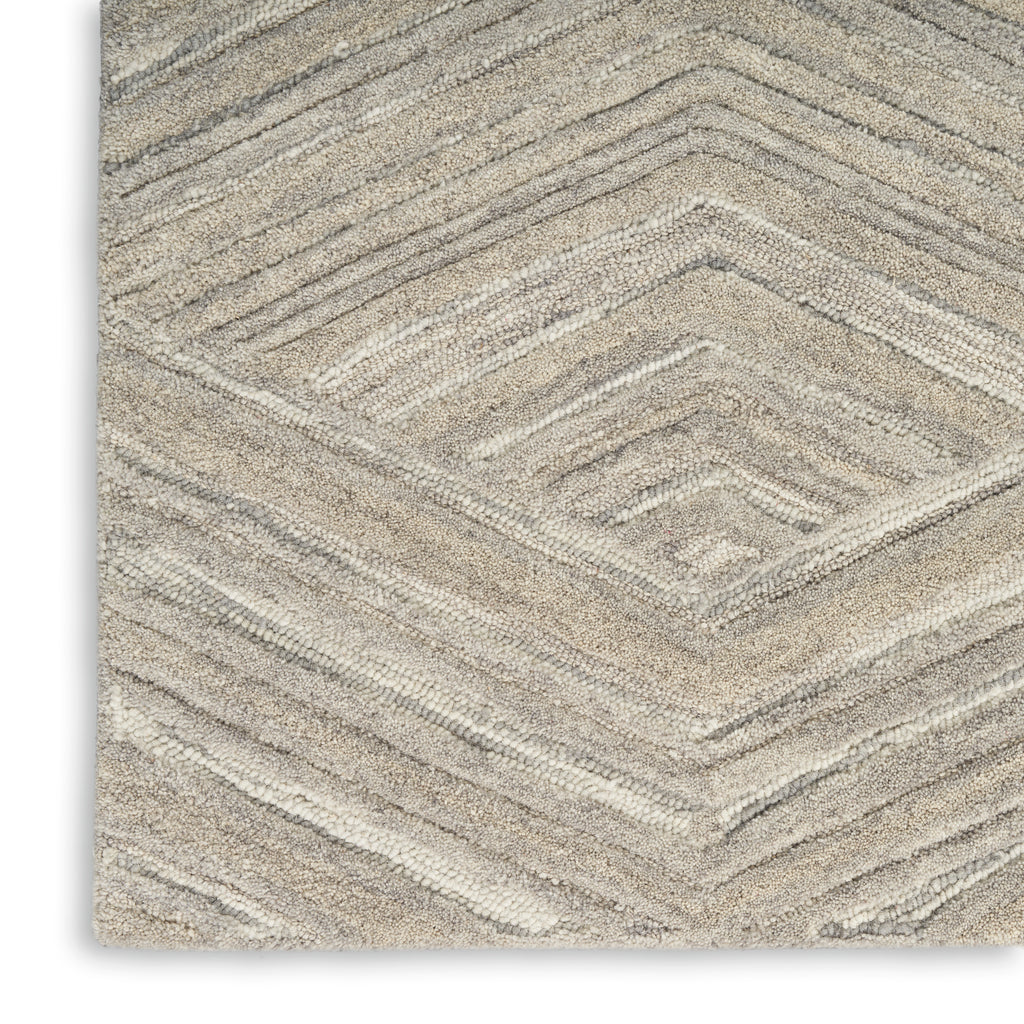 nourison graceful gru03 grey rug