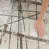 nourison desire dsr03 grey silver rug