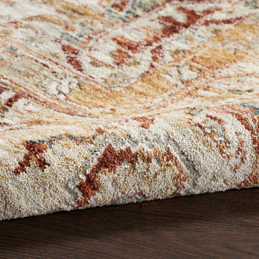nourison sahar shr02 rust rug